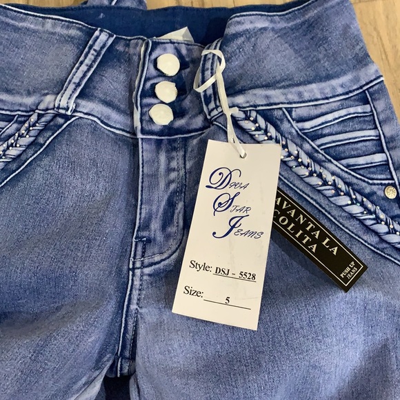 new diva star medium blue stretch push up jean - Picture 5 of 6